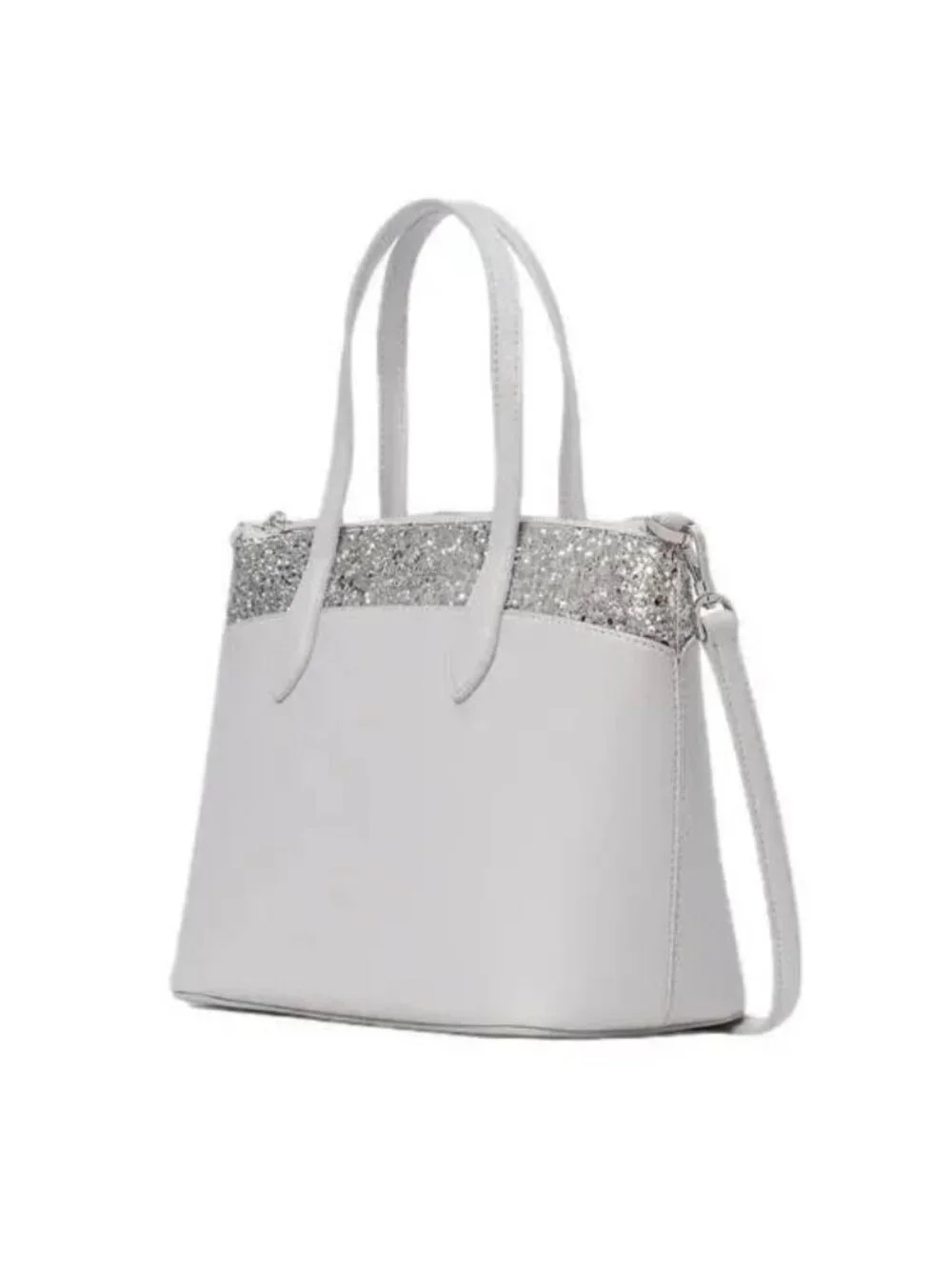 Kate Spade New York Flash Glitter Satchel in Gray (Style K8707)